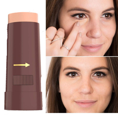ADJD Face Eye Foundation Concealer Highlight Contour Pen Stick Concealer(SOFT BEIGE, 15 g)