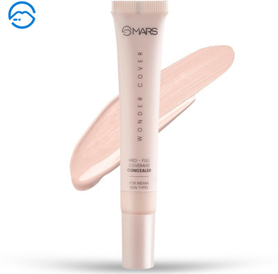 MARS Wonder Cover Light weight Liquid Concealer | Crease proof & Easy to Blend Concealer(Shade-01, 12 ml)