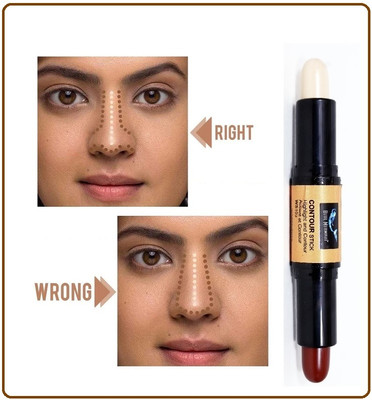 BLUEMERMAID Highlight Stick, Makeup Concealer Double-headed Makeup Concealer(MULTICOLOR, 6 g)
