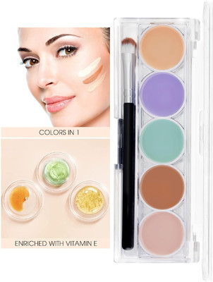 DARVING Highly Pigmented All Round Contour 5 in 1 Concealer palette Concealer(MULTI COLOR, 16 g)