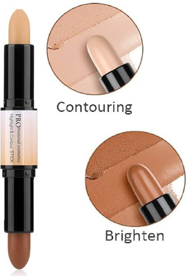 USBK 3D Body Face Highlight Contour Stick Concealer(BEIGE, COFFEE, 8 g)