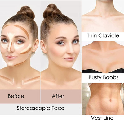 Neycare Highlighter In One Makeup Stick Cream Colour Face Full Coverage Concealer(Multicolor, 8 g)