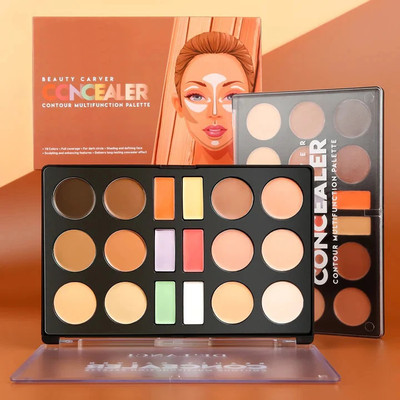 NYLI Professional Multicolor 18 Shades Contour Makeup Palette - Full Coverage & Waterproof Concealer(Multicolor, 100 g)