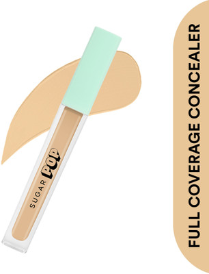 SUGAR POP Full Coverage Concealer 03 Peanut - Waterproof | Blendable | Long-lasting Concealer(Black & White, 4 ml)