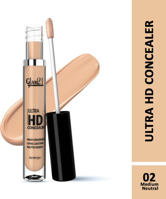 Glam21 Ultra HD Liquid Concealer for HD Finish | Non-sticky & Long Lasting Matte Finish Concealer(Medium Naturaly, 5 g)