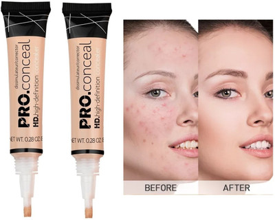 Wonholli Pro Natural High Definition Full Coverage Concealer Cream Concealer(Beige, 16 ml)