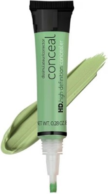 HUZURLU Pro Cream Full Coverage Concealer For Women & Men Concealer(GREEN, 8 g)