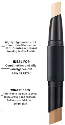Aylily Multicolor Duo Shades 2in1 Contour Stick  Concealer(MULTICOLOR, 6.2 g)