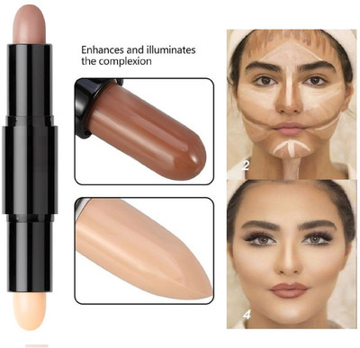 Aylily 3D BALM CONTOUR HIGHLIGHTER CONCEALER STICK Concealer (NUTT, ALABASTER NUTTY Concealer(MULTICOLOR, 6.2 g)