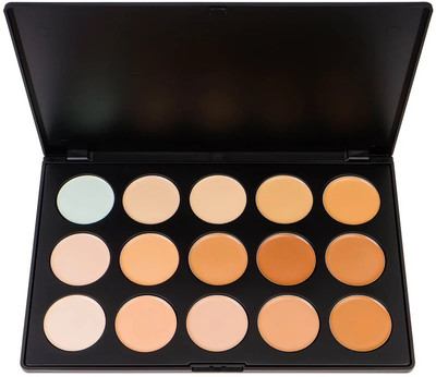 CATERINACHIARA OIL FREE 15 COLOR MATTE FINISH FULL COVERGAE CONCEALER PLAETTE Concealer(MULTI COLOR, 22 g)
