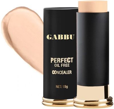 GABBU Professional Perfect Oil-Free Stick Concealer For Womens Concealer(Beige, 15 g)