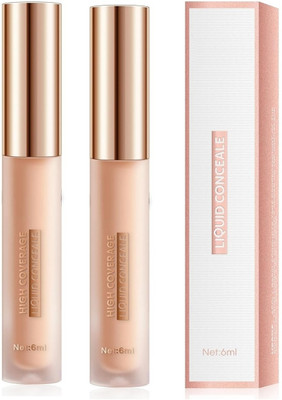 THTC High Coverage Flawless Camouflage Liquid  Concealer(natural beige, 12 ml)