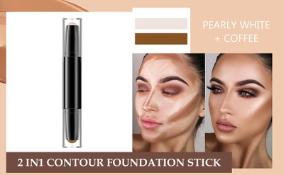 Vyomiris Long Lasting & Highlight & Bronzer Sticks Concealer(BROWN, IVORY, 8 g)