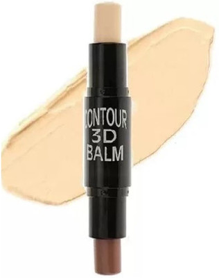 nn Professional 2-in-1 Highlighter & Contour Stick with Concealer, Easy-to-Blend Concealer(ALABASTER, NUTTY, 6 g)