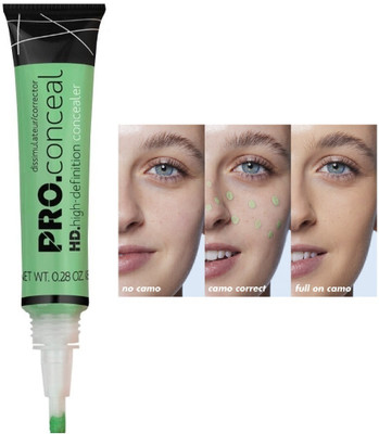 Luster Shine Long-Lasting Waterproof High Coverage  Concealer(Green, 8 g)
