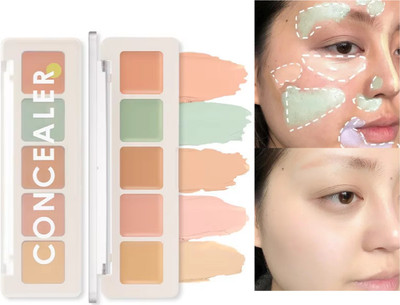GABBU Conceal Correct Contour Palette Ultra-Smooth Longlasting Texture  Concealer(muliti colour, 10 g)