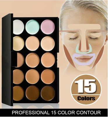 MYEONG 15 Shade Concealer Palette Concealer Foundation(Multi Shade, 20 g)