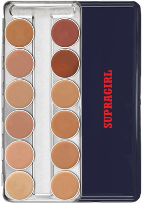 MR. HUDA Full Coverage 12 Shades Supracolor Flawless Super Blendable, Long Lasting. Concealer(The Swiss Matte Pigmented Pressed Creamy Concealer Edition, 60 g)
