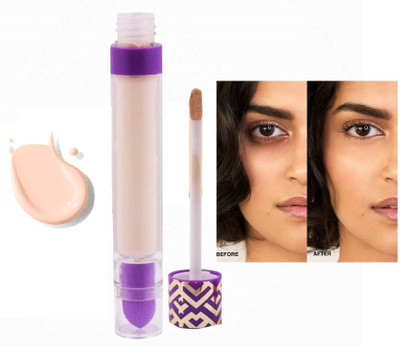 WOONGMI New Waterproof 7D Liquid Concealer With Blender Concealer(Ivory, 6 ml)