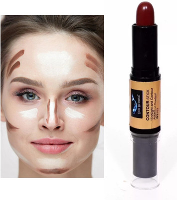 BLUEMERMAID PROFESSIONAL 2 IN 1 CONCEALER AND CONTOUR STICK FOR MAKEUP Concealer(MULTICOIOR, 8 g)