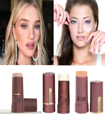 tanvi27 Instant Full Coverage stick Waterproof Makeup Stick  Concealer(natural, pearl white, 45 g)