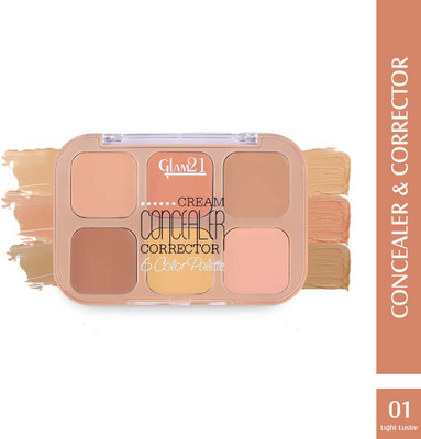 Glam21 Cream Concealer Corrector Palette Concealer(Light Lustre, 9 g)