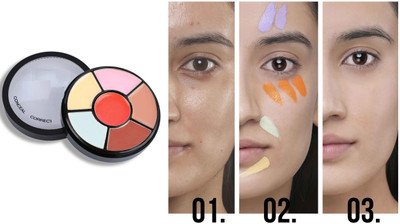 GABBU Colors contour & Correct Cream Palette  Concealer(Multi color, 8 g)
