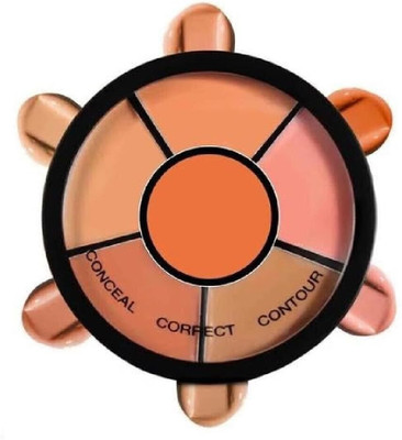 Glamway Cosmetics Pro Concealer Palette Waterproof With Full Coverage 6-IN-1 Warms Shades 02 Concealer(Warms Edition, 15 g)