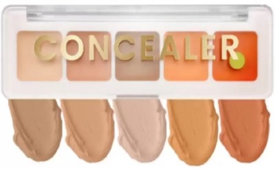 Emijun 5 IN ONE Base Concealer Palette Shade  Concealer(MULTI COLOR, 10 g)