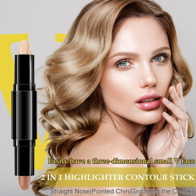 NADJA Professional 2-in-1 Highlighter & Contour Stick Concealer(MULTICOLOR, 8 g)