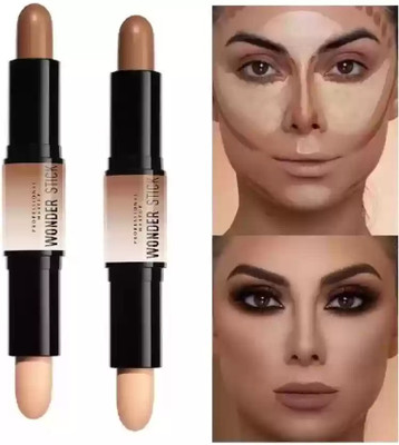 CATERINACHIARA Matte Full- Coverage Concealer And Contour Stick Concealer(MULTICOLOR, 8 g)