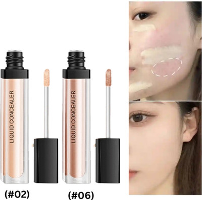 RED4 Liquid Light Weight Concealer With Full Coverage Easily Blendable 2sqaz Concealer(beige, 6 ml)