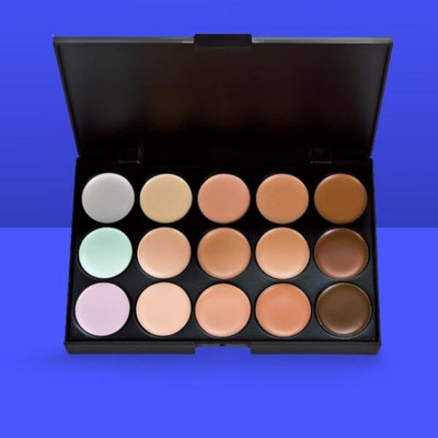 HUDA QUEEN 15 Colour Professional Face Concealer Palette with Smooth Lightweight Formula Concealer(Multicolor, 1 ml)