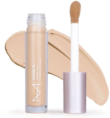 HOUSE OF MAKEUP Zoom In Crease-Free, Creamy, Long Wear, Waterproof, Sweat-proof, Full Coverage Concealer(Medium Skin Tone M02, 6 ml)