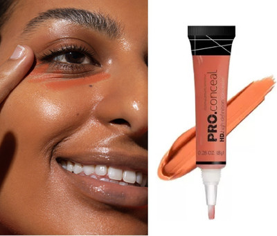 DARVING Liquid Light Weight Full Coverage with Matte finish  Concealer(ORANGE, 8 g)