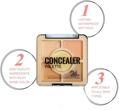 Neycare NEW COLOR SHADE BEST CONCEALER PALETTE 5 IN 1 PERFECT PACK OF 1 Concealer(MULTI COLOR, 13 g)