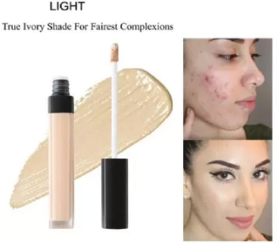 Yuency Waterproof Concealer Moisturizing Long Lasting Full Coverage Liquid  Concealer(light, 3.6 ml)
