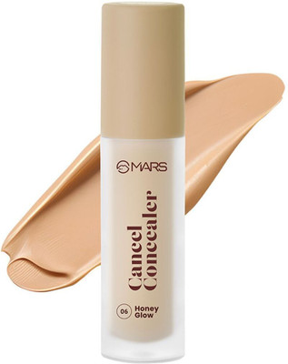 MARS Cancel Concealer with Radiant Natural Finish|Medium to High Coverage Concealer(06-Honey Glow, 6 ml)