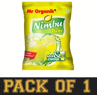 Mr Organik Nimbu Pani,Instant Drink Mix,No Artificial Colour,nimbu pani Masala Powder,100Gm(100 g)