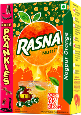 Rasna Nagpur Orange (32 Glasses)(25 ml, 20 g)