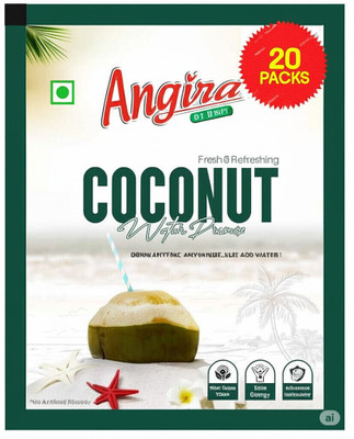 Angira Coconut Water Premix Powder with Natural Electrolytes for Instant Energy(20 x 15 g)