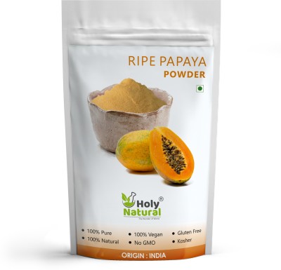 Holy Natural Ripe Papaya Fruit Powder (Spray Dried Powder) Taste Like Natural - 500 GM(500 g)