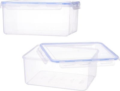 Aristo Plastic Grocery Container  - 6400 ml(Pack of 2, White)
