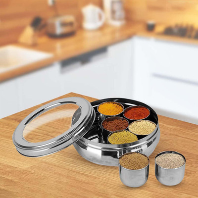 KUBER INDUSTRIES Spice Set Stainless Steel(1 Piece)