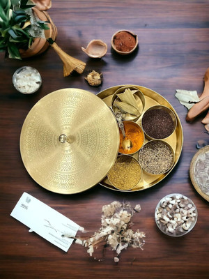 M R HANDICRAFTS Spice Set Brass(1 Piece)