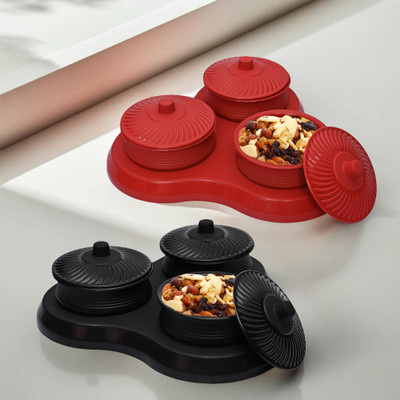 KUBER INDUSTRIES Spice Set Plastic(2 Piece)