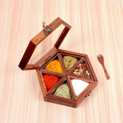 Gadgetzilla Spice Set Wooden(1 Piece)