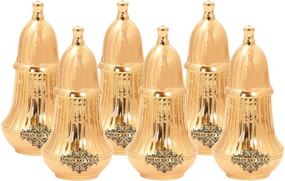 INDIAN ART VILLA Salt & Pepper Set Brass(6 Piece)