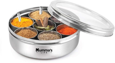 Mumma's LIFE Spice Set Stainless Steel, Glass, Silver(1 Piece)