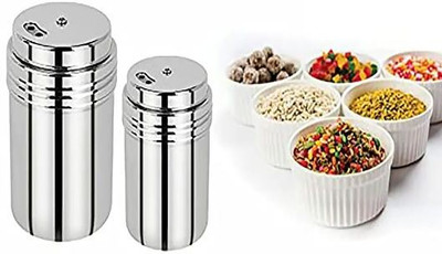 Trendmad Steel Utility Container  - 200 ml(Pack of 2, Silver)